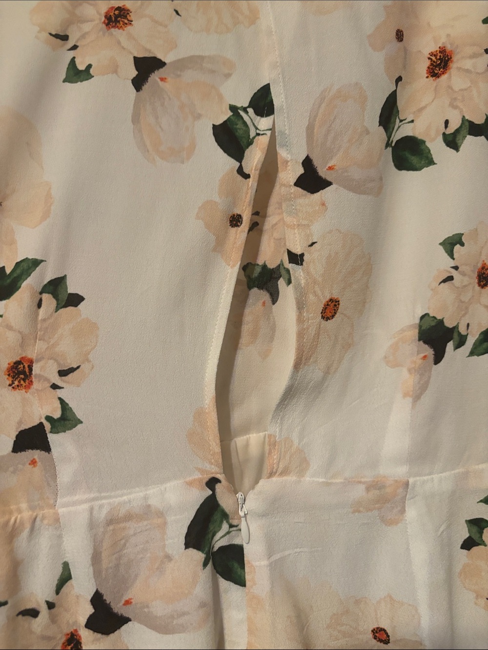Dynamite Cream Floral Wrap Romper - Picture 8 of 10